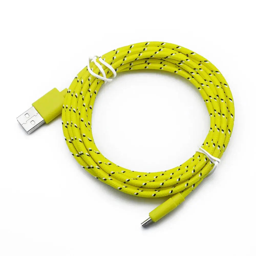 Cable micro USB de nailon para móvil, Cable micro USB trenzado de nailon, de 1m, 2m y 3m, para Samsung, HTC, Huawei, Xiaomi - La zona Apple