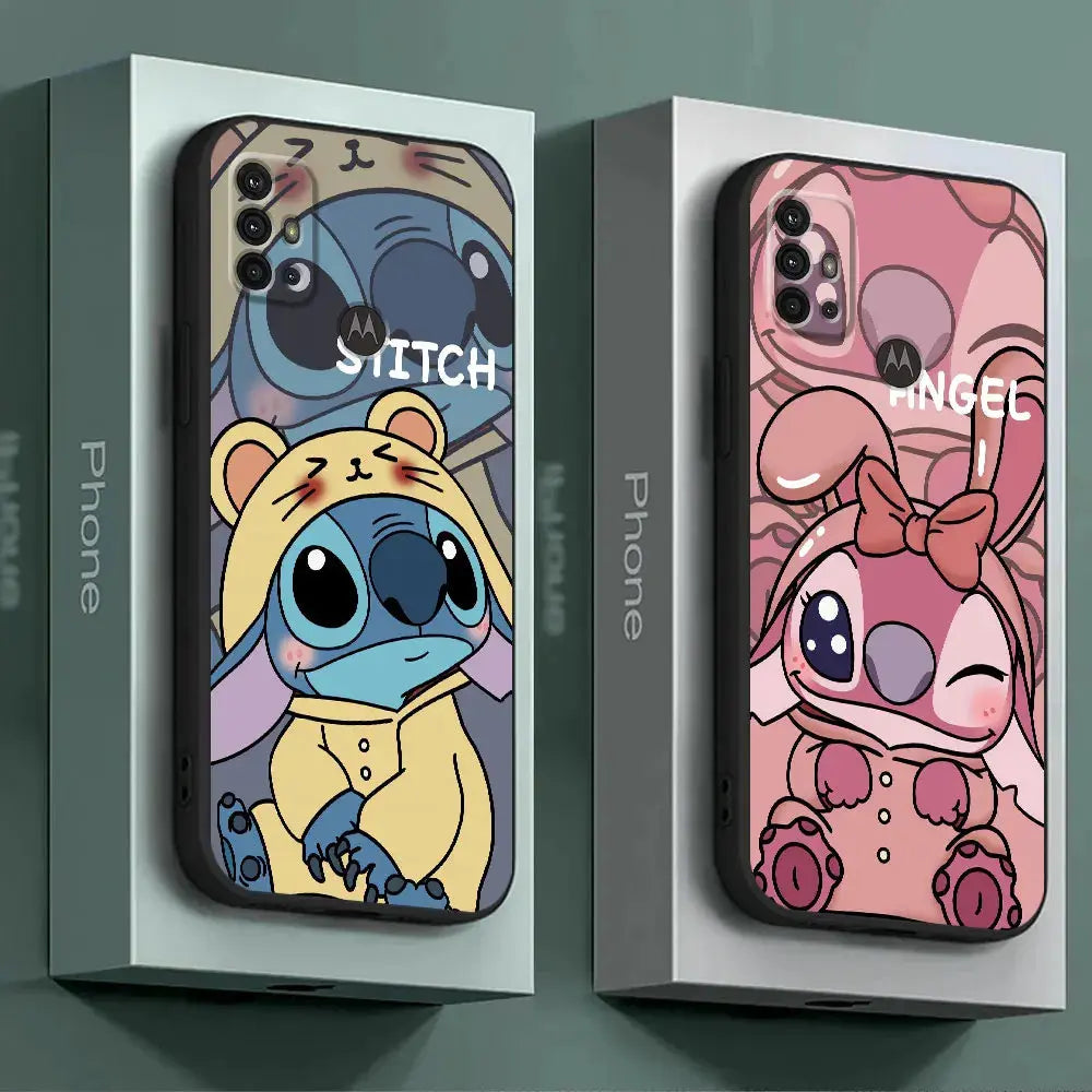 Protección Adorable para tu Motorola Moto: Funda de TPU Soft Lovers Lovely Stitch" - La zona Apple