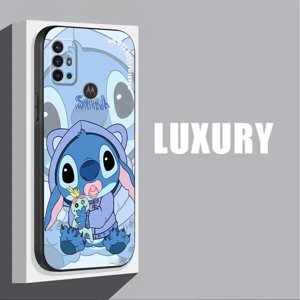 Protección Adorable para tu Motorola Moto: Funda de TPU Soft Lovers Lovely Stitch" - La zona Apple