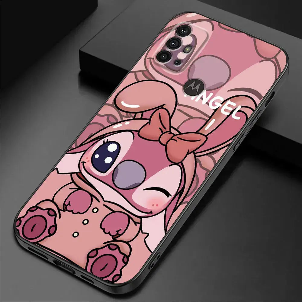 Protección Adorable para tu Motorola Moto: Funda de TPU Soft Lovers Lovely Stitch" - La zona Apple