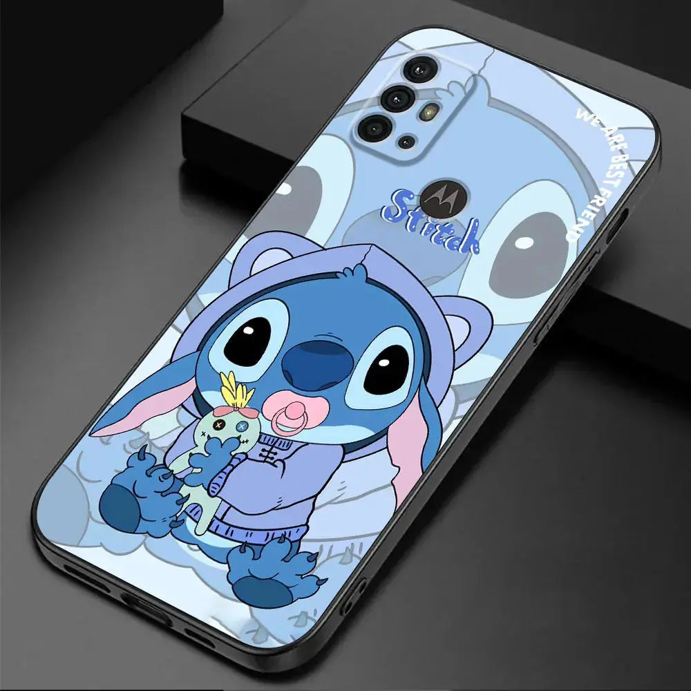 Protección Adorable para tu Motorola Moto: Funda de TPU Soft Lovers Lovely Stitch" - La zona Apple