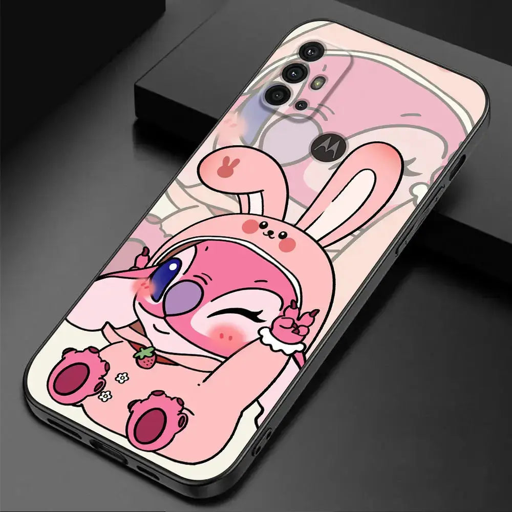 Protección Adorable para tu Motorola Moto: Funda de TPU Soft Lovers Lovely Stitch" - La zona Apple