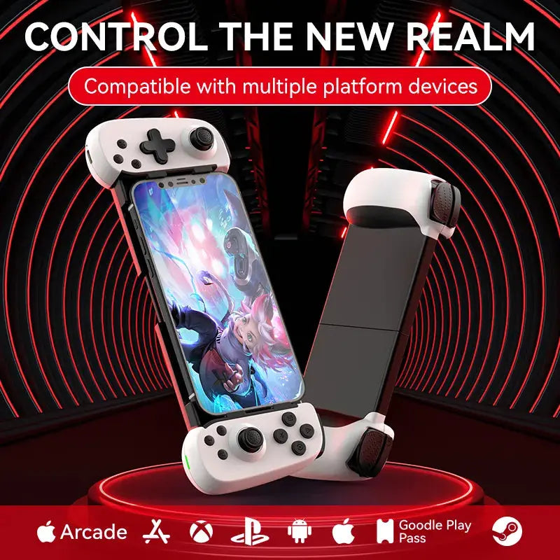 Controlador de Gaming extensible inalámbrico D6, almohadilla de Joystick Compatible con teléfono Android, accesorios de juego - La zona Apple