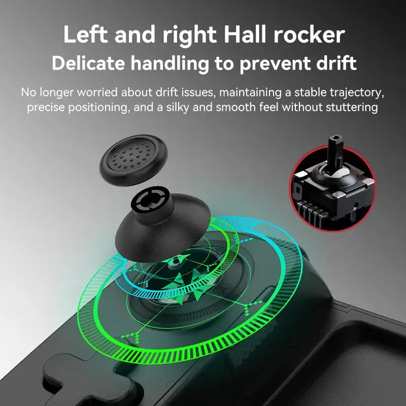 Controlador de Gaming extensible inalámbrico D6, almohadilla de Joystick Compatible con teléfono Android, accesorios de juego - La zona Apple