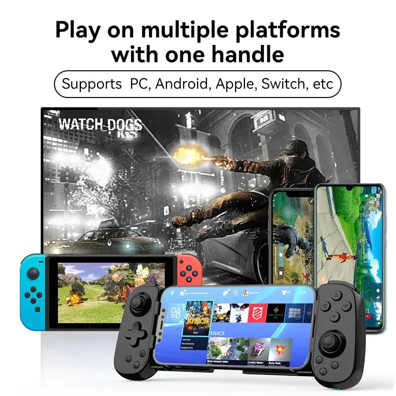 Controlador de Gaming extensible inalámbrico D6, almohadilla de Joystick Compatible con teléfono Android, accesorios de juego - La zona Apple