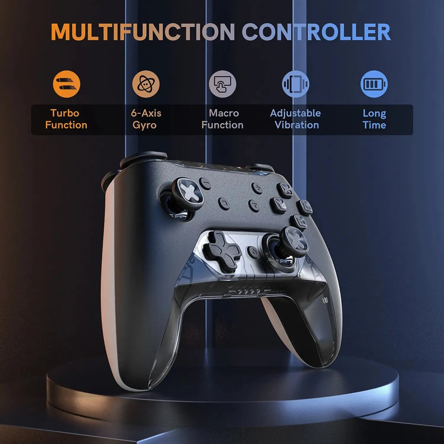 Controlador inalámbrico Pro Compatible con Nintendo Switch, Lite, OLED, Compatible con luz LED, 6 ejes, Turbo, vibración Dual - La zona Apple