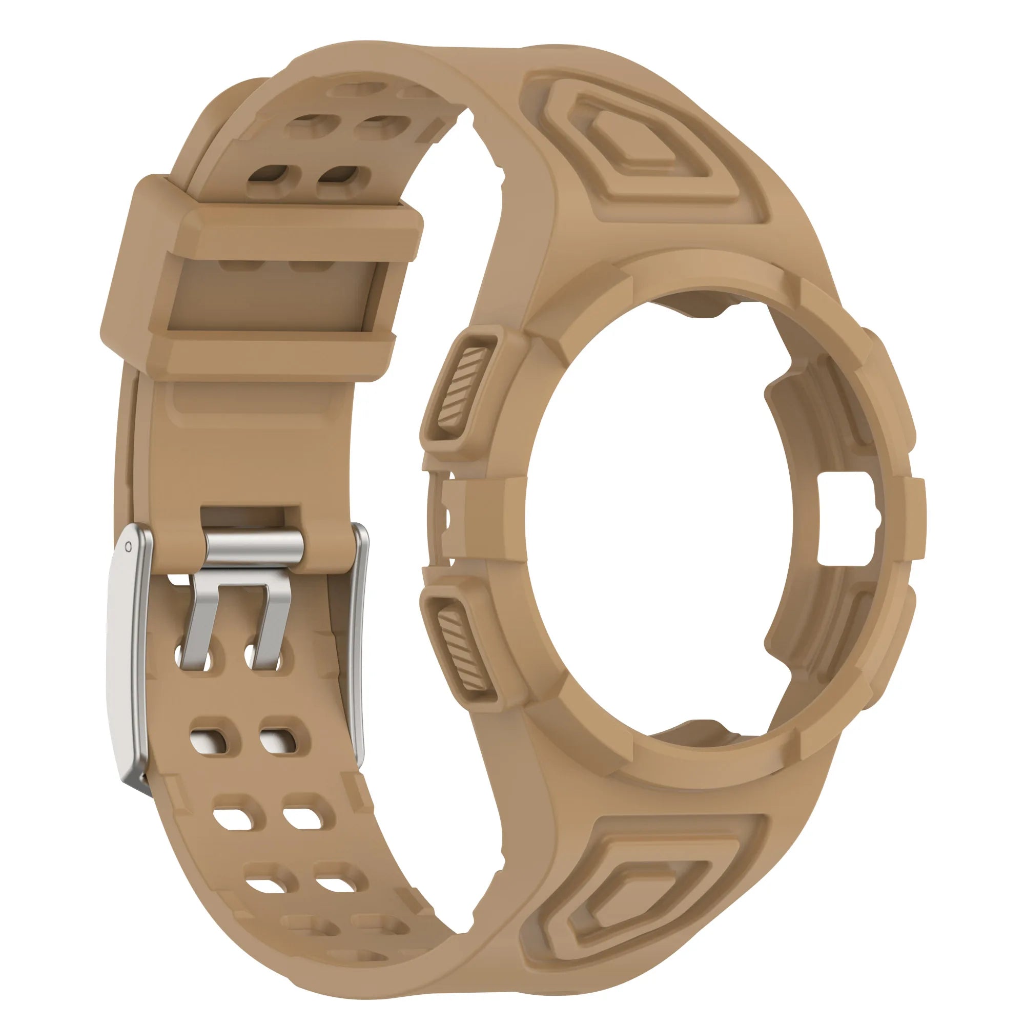 Correa transparente integrada + funda de silicona para reloj inteligente Samsung Galaxy 4/5 40mm 44mm Watch4 Watch5 - La zona Apple