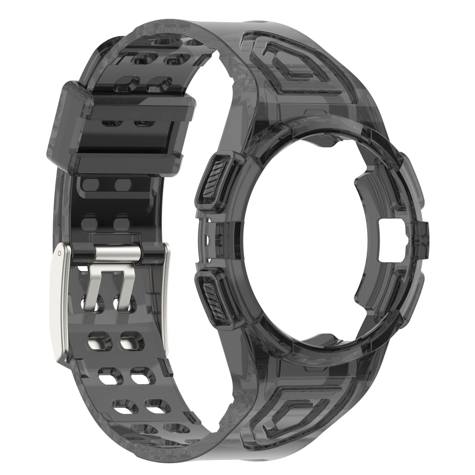 Correa transparente integrada + funda de silicona para reloj inteligente Samsung Galaxy 4/5 40mm 44mm Watch4 Watch5 - La zona Apple