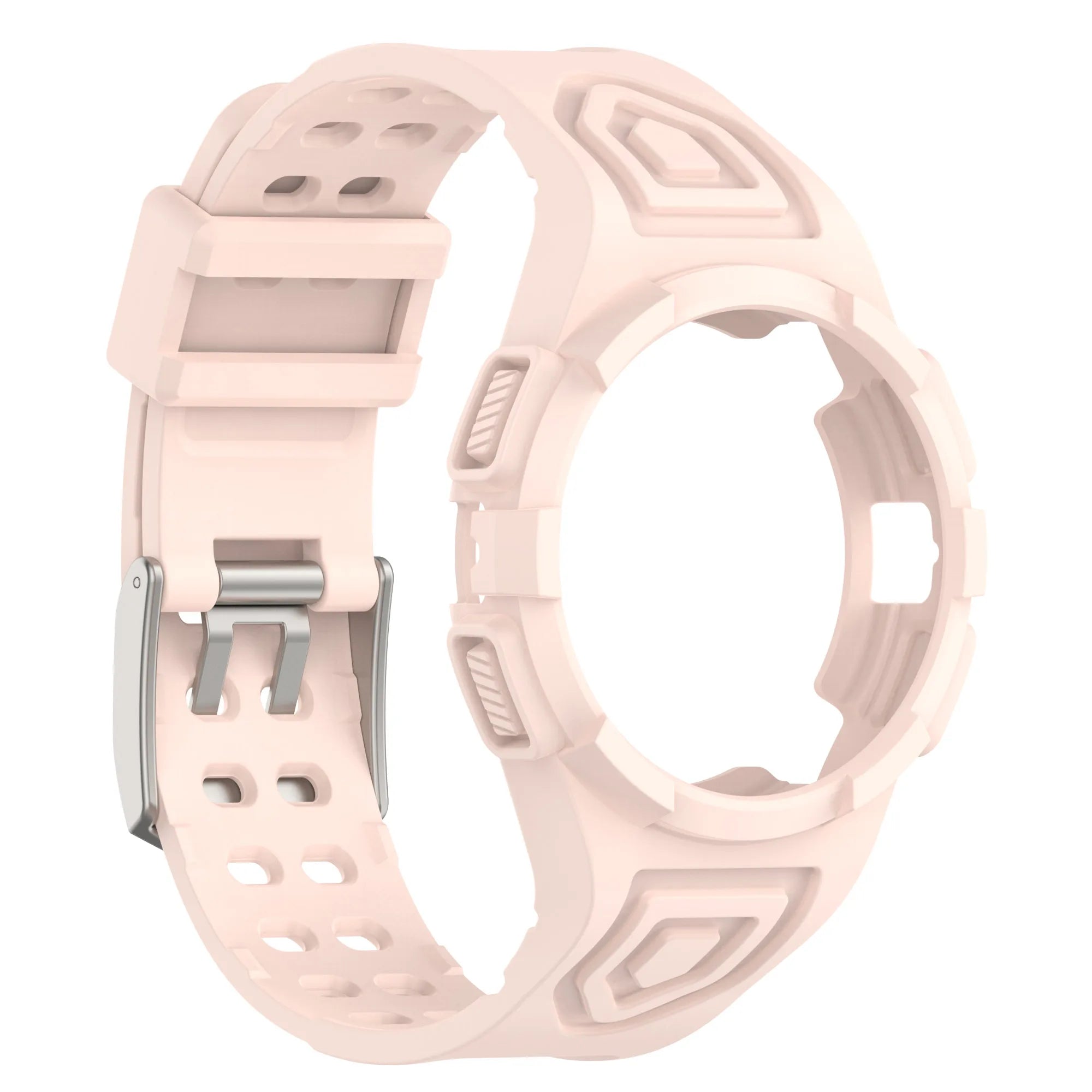 Correa transparente integrada + funda de silicona para reloj inteligente Samsung Galaxy 4/5 40mm 44mm Watch4 Watch5 - La zona Apple