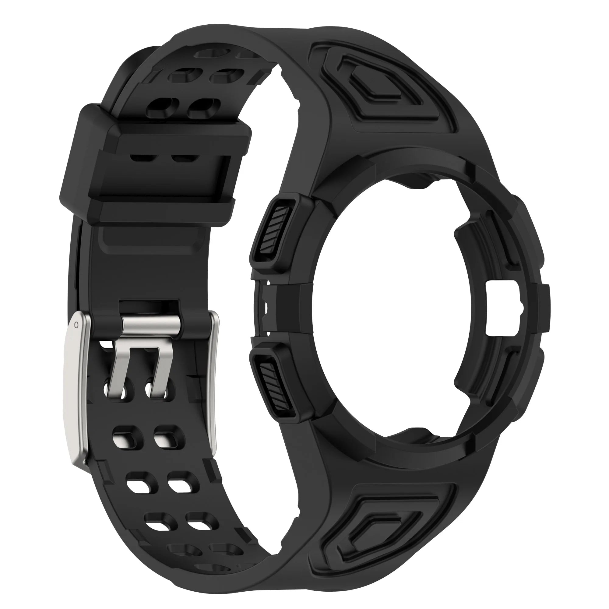 Correa transparente integrada + funda de silicona para reloj inteligente Samsung Galaxy 4/5 40mm 44mm Watch4 Watch5 - La zona Apple