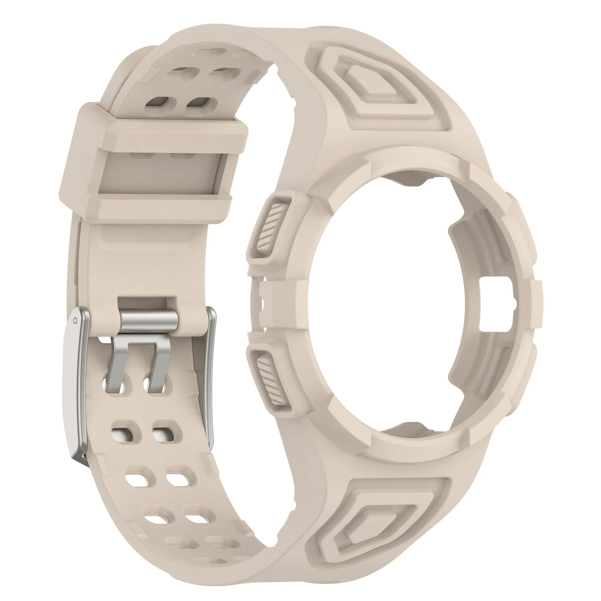 Correa transparente integrada + funda de silicona para reloj inteligente Samsung Galaxy 4/5 40mm 44mm Watch4 Watch5 - La zona Apple
