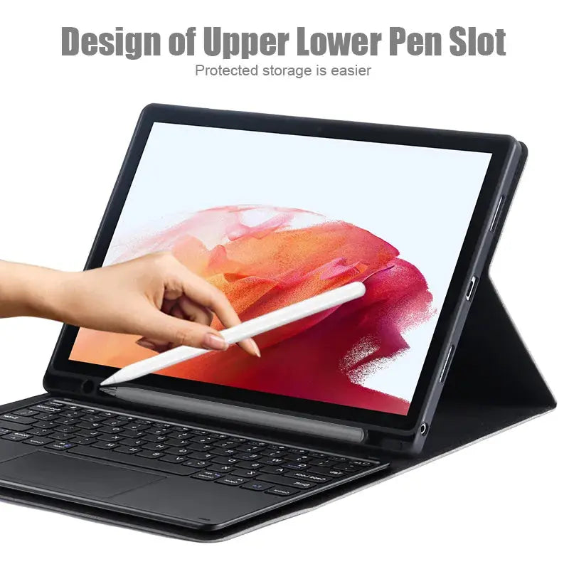 Funda PU Y MICROFIBRA con soporte para Samsung Galaxy Tab A8 - La zona Apple