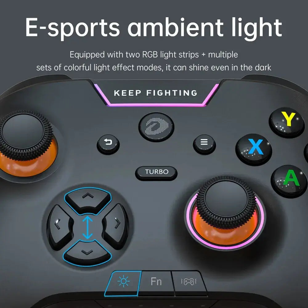 Gamepad RGB, Bluetooth, inalámbrico, 2,4G, e-sports, Mando de juegos - La zona Apple