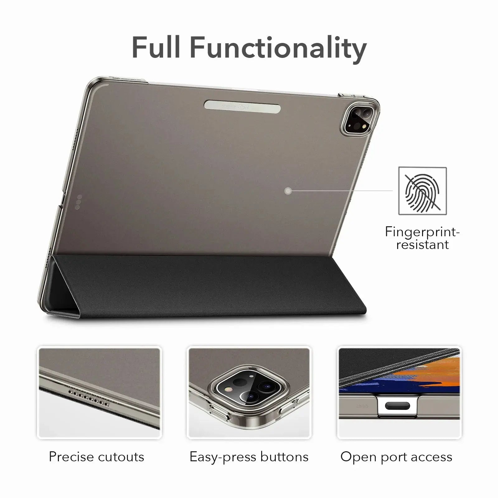 Funda Plegable ESR para iPad Pro 11 2021 y iPad Pro 12.9 2021 - Protección Inteligente y Estilo Elegante - La zona Apple
