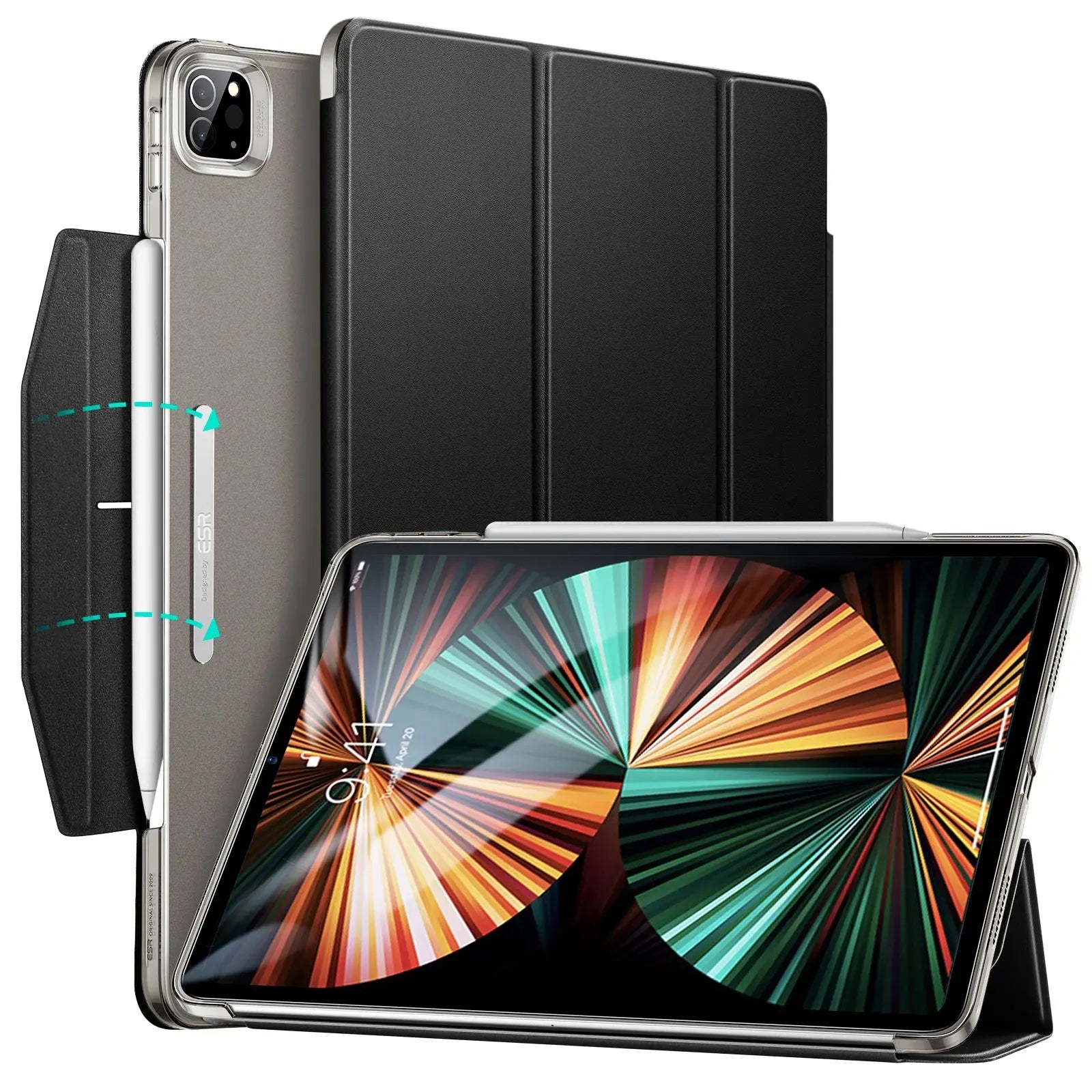 Funda Plegable ESR para iPad Pro 11 2021 y iPad Pro 12.9 2021 - Protección Inteligente y Estilo Elegante - La zona Apple