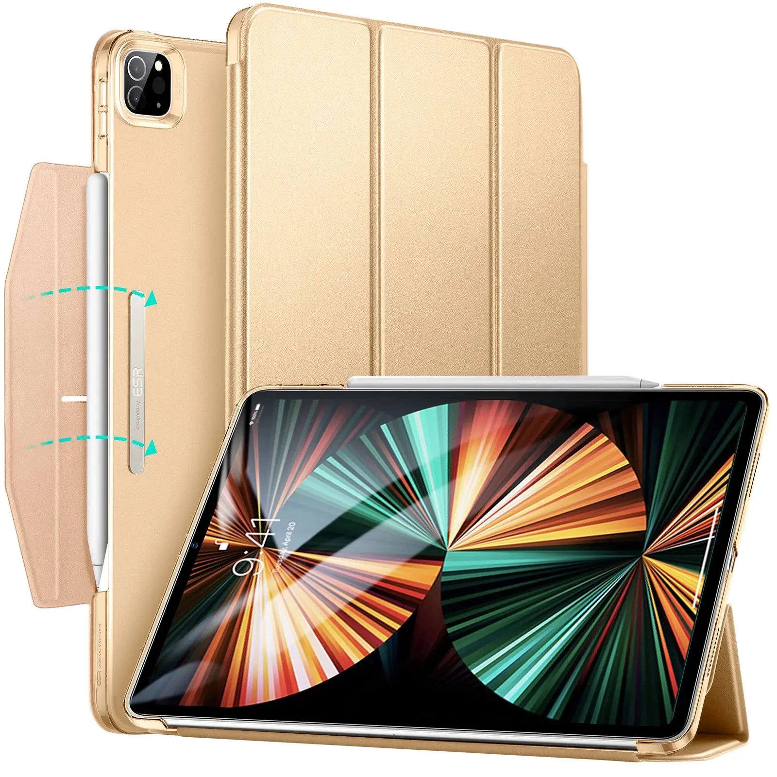 Funda Plegable ESR para iPad Pro 11 2021 y iPad Pro 12.9 2021 - Protección Inteligente y Estilo Elegante - La zona Apple