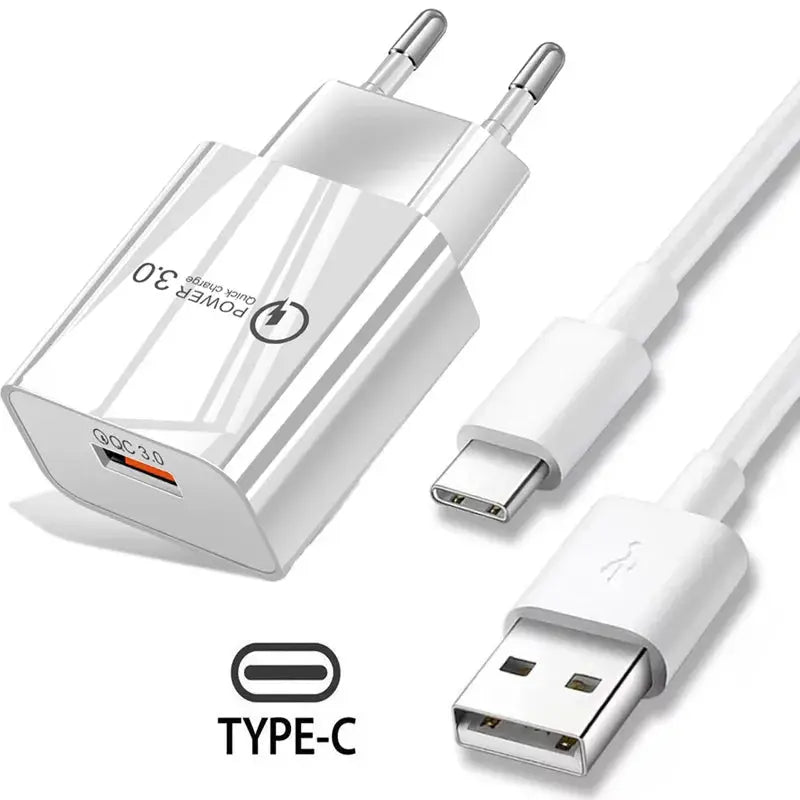 Cargador rápido USB para teléfono para Xiaomi POCO X3 NFC M3 10T lite 10 9 Redmi 9 Note 9 8 Pro tipo C - La zona Apple