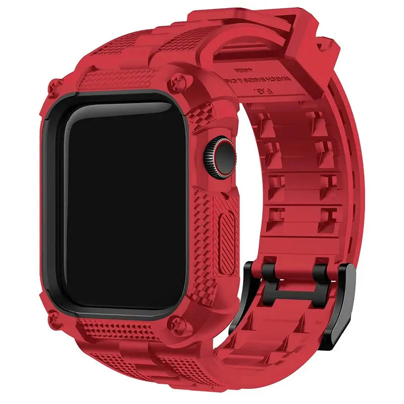 correa con funda protectora de pantalla para Apple Watch + funda 40/41/44/45/49mm con funda protectora de pantalla - La zona Apple