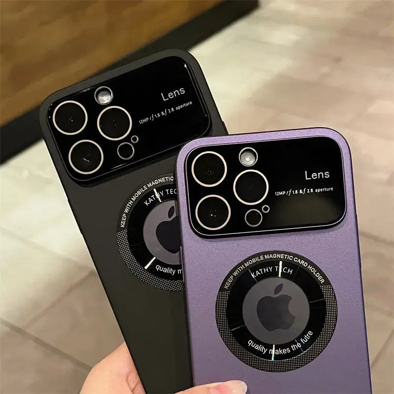 Funda Magsafe mate con protección para cámara para IPhone 14, 15, 13, 12, 11 Pro Max, 15 Plus, - La zona Apple