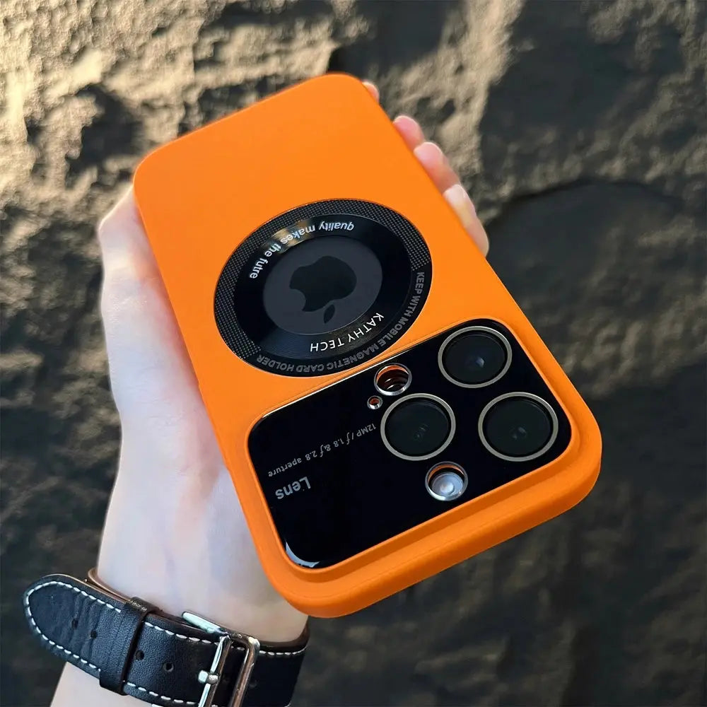 Funda Magsafe mate con protección para cámara para IPhone 14, 15, 13, 12, 11 Pro Max, 15 Plus, - La zona Apple