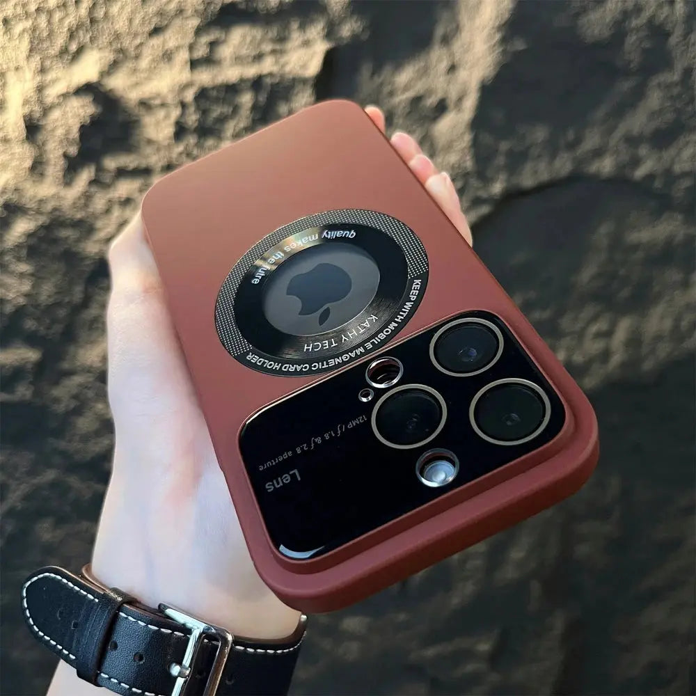 Funda Magsafe mate con protección para cámara para IPhone 14, 15, 13, 12, 11 Pro Max, 15 Plus, - La zona Apple