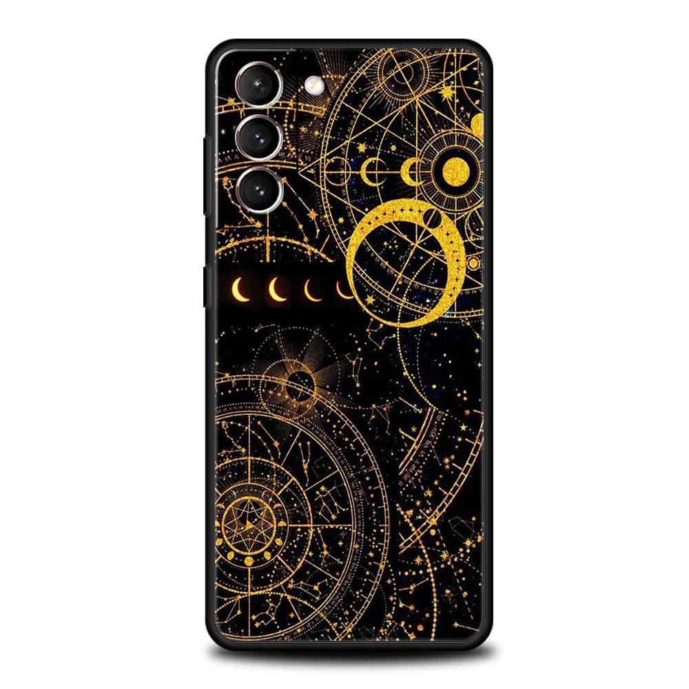 Funda con Diseño Astrológico "Suns Moons Clouds" para Samsung Galaxy - La zona Apple