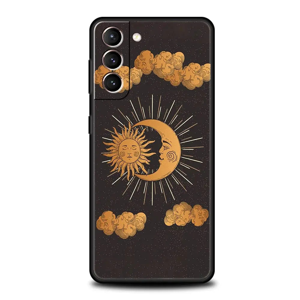 Funda con Diseño Astrológico "Suns Moons Clouds" para Samsung Galaxy - La zona Apple