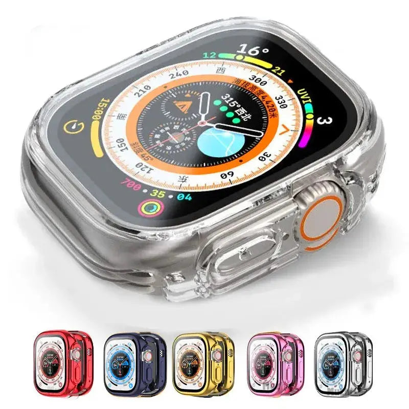 Funda completa de TPU para Apple Watch, Protector de pantalla de 49mm, 42mm, 44mm, 40mm, 38mm, series iWatch 8, 7, 6, 5, 4, 3, SE, 45mm, 41mm - La zona Apple