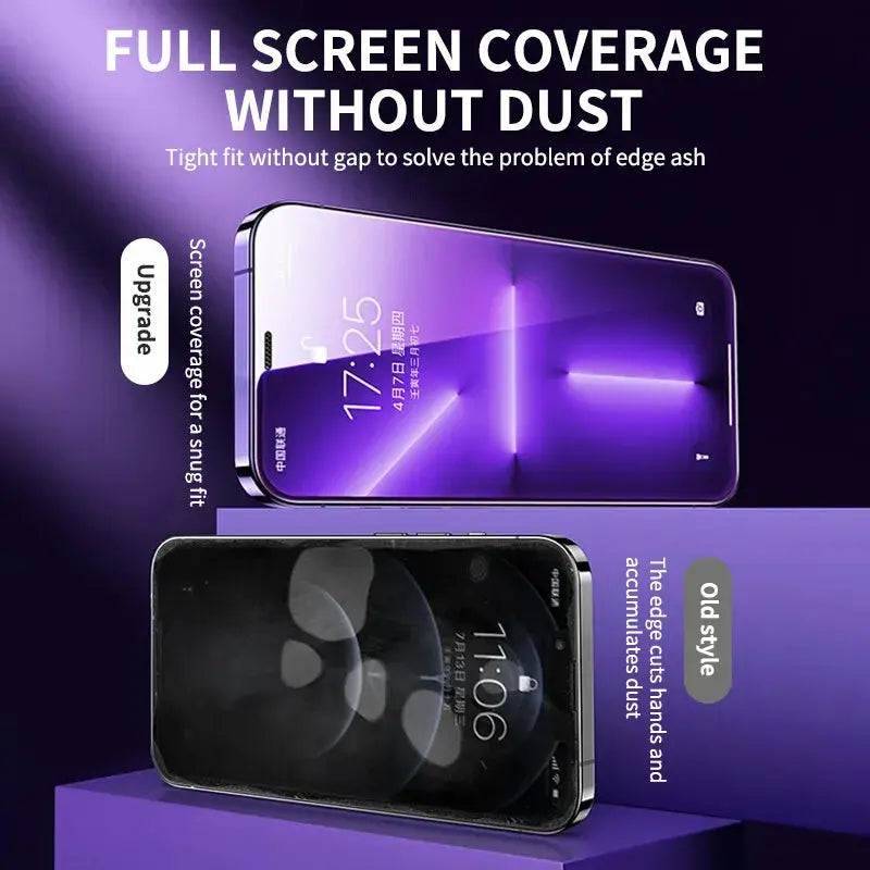 Protector de pantalla de vidrio 8K para iPhone, 2 unidades La zona Apple