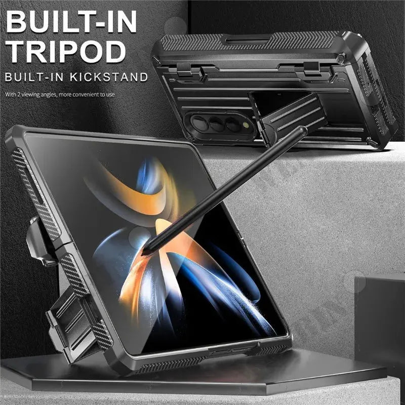 Funda con Bisagra Magnética para Samsung Galaxy Z Fold 5, 4, 3, 5G: Protección Robusta y Estilo Innovador - La zona Apple