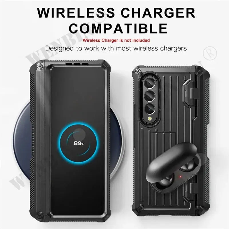 Funda con Bisagra Magnética para Samsung Galaxy Z Fold 5, 4, 3, 5G: Protección Robusta y Estilo Innovador - La zona Apple