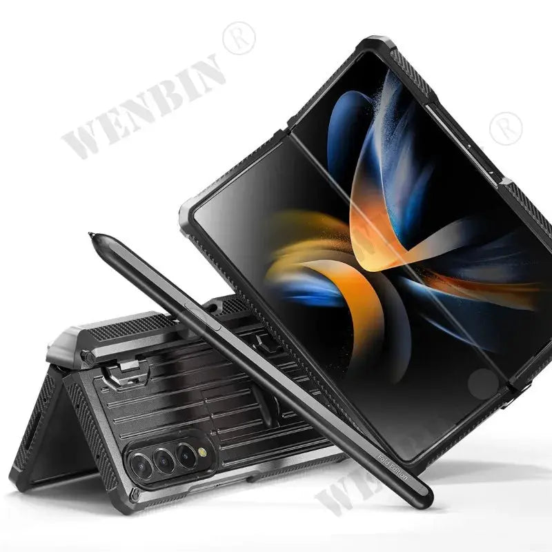 Funda con Bisagra Magnética para Samsung Galaxy Z Fold 5, 4, 3, 5G: Protección Robusta y Estilo Innovador - La zona Apple