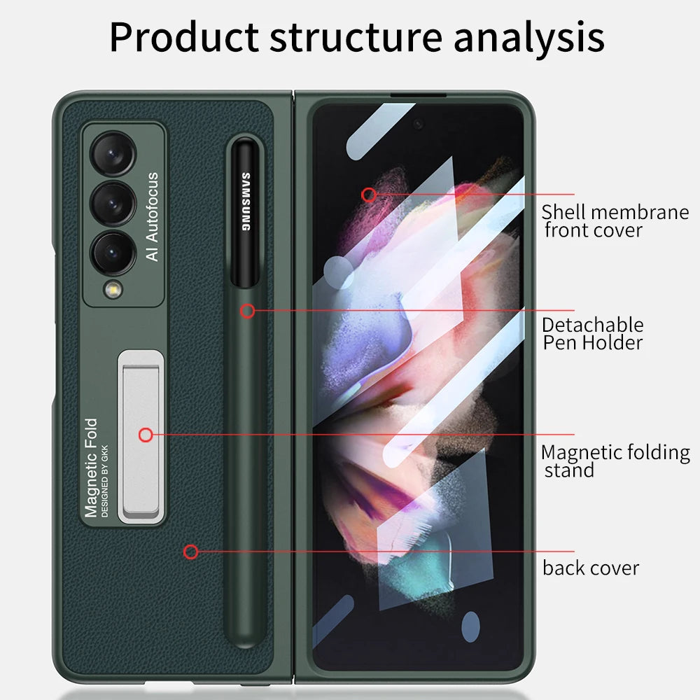 Funda con bisagras magnéticas para Samsung Galaxy Z Fold 3 4, - La zona Apple
