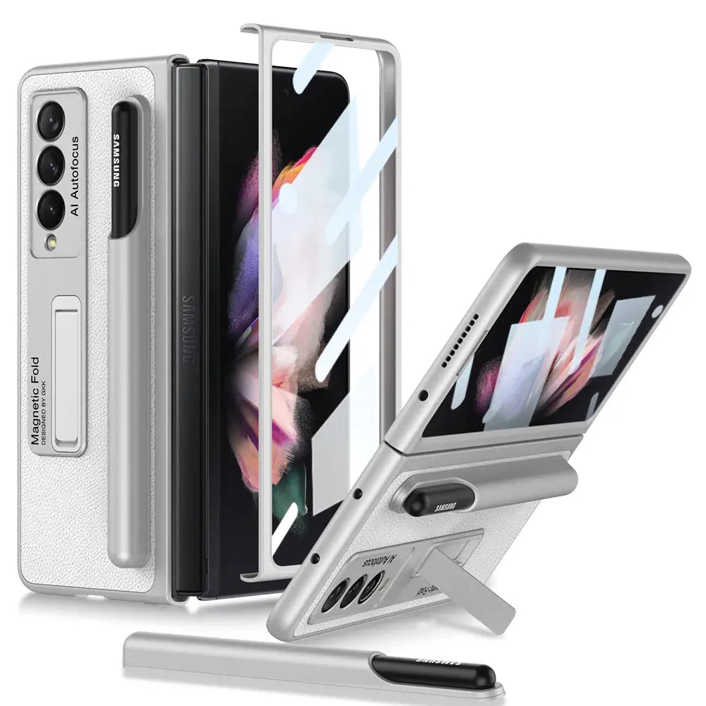 Funda con bisagras magnéticas para Samsung Galaxy Z Fold 3 4, - La zona Apple
