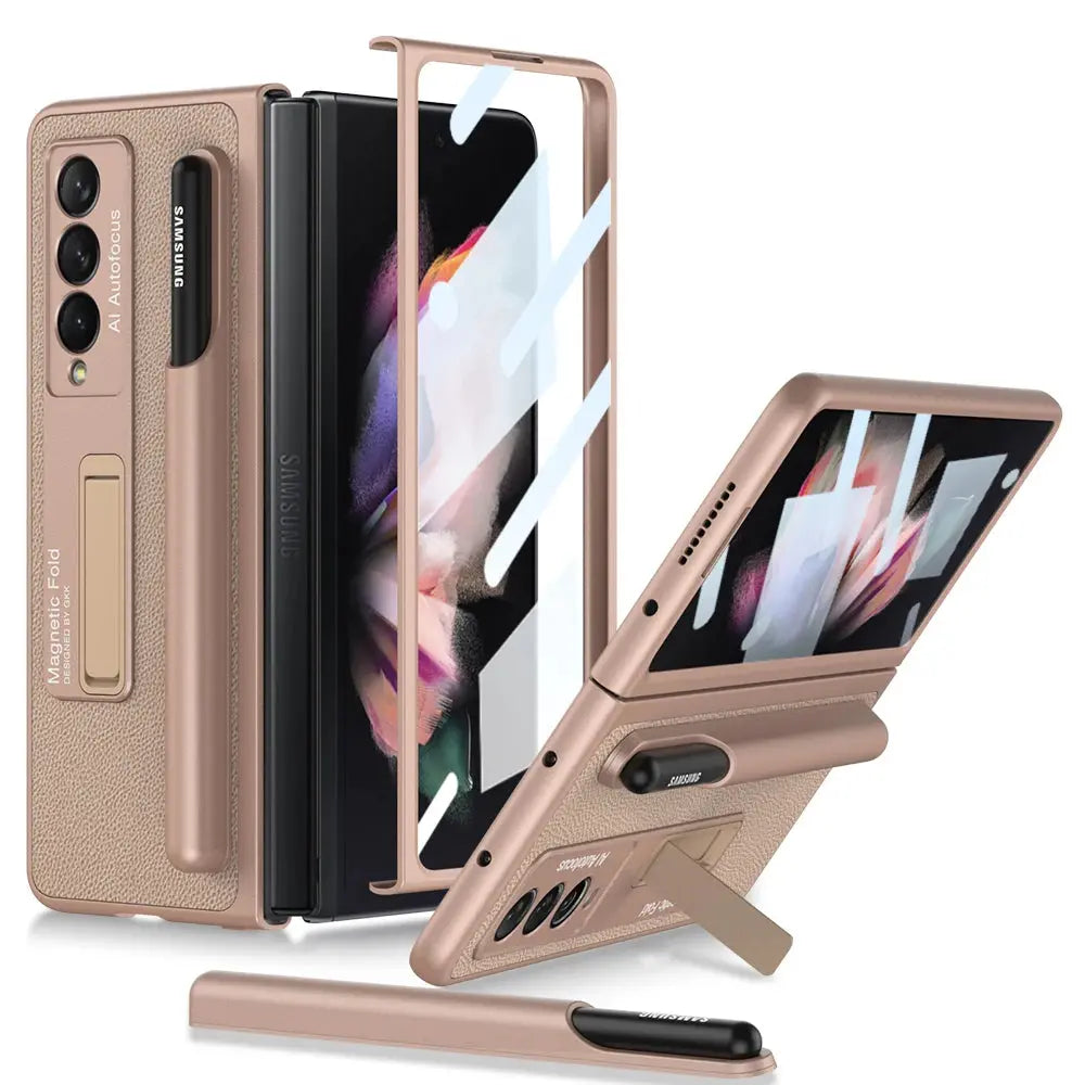 Funda con bisagras magnéticas para Samsung Galaxy Z Fold 3 4, - La zona Apple