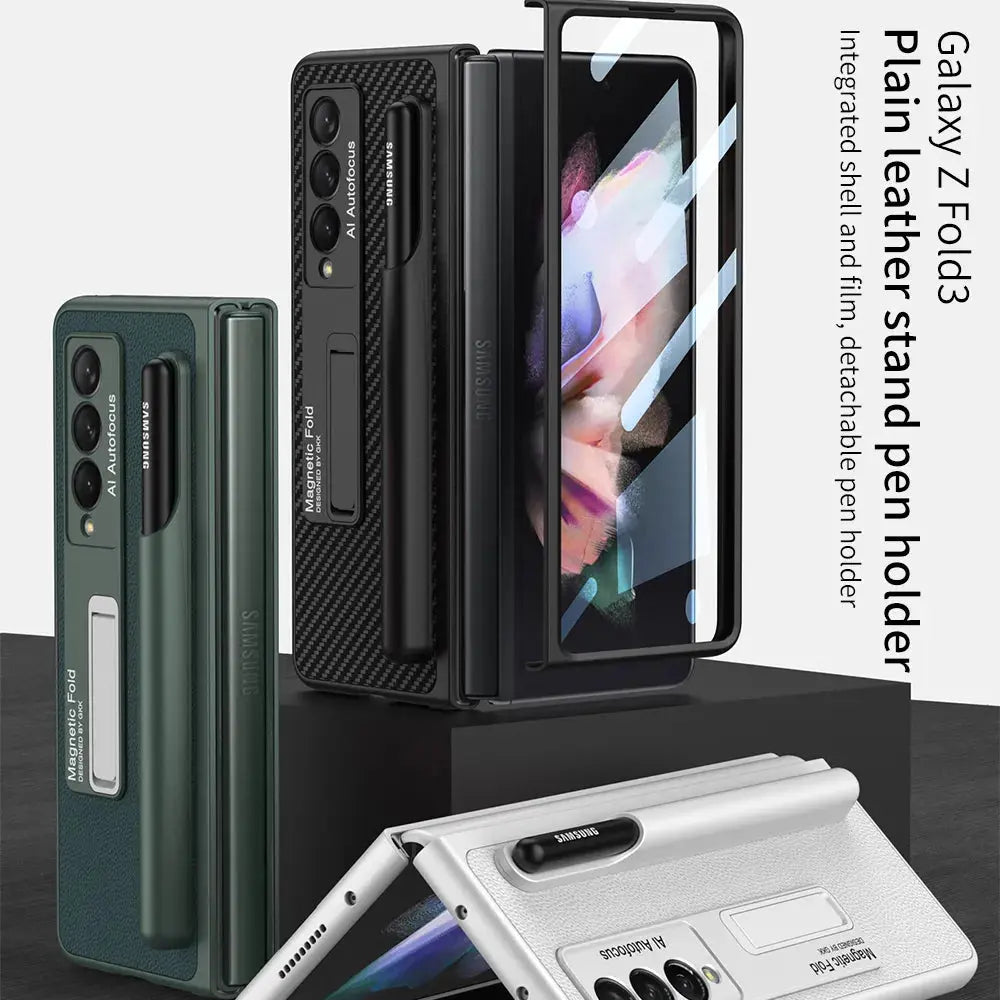 Funda con bisagras magnéticas para Samsung Galaxy Z Fold 3 4, - La zona Apple