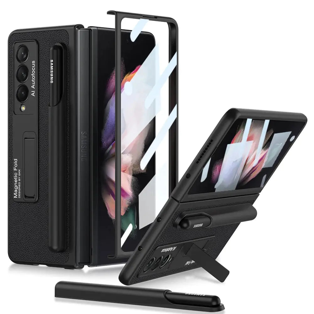 Funda con bisagras magnéticas para Samsung Galaxy Z Fold 3 4, - La zona Apple