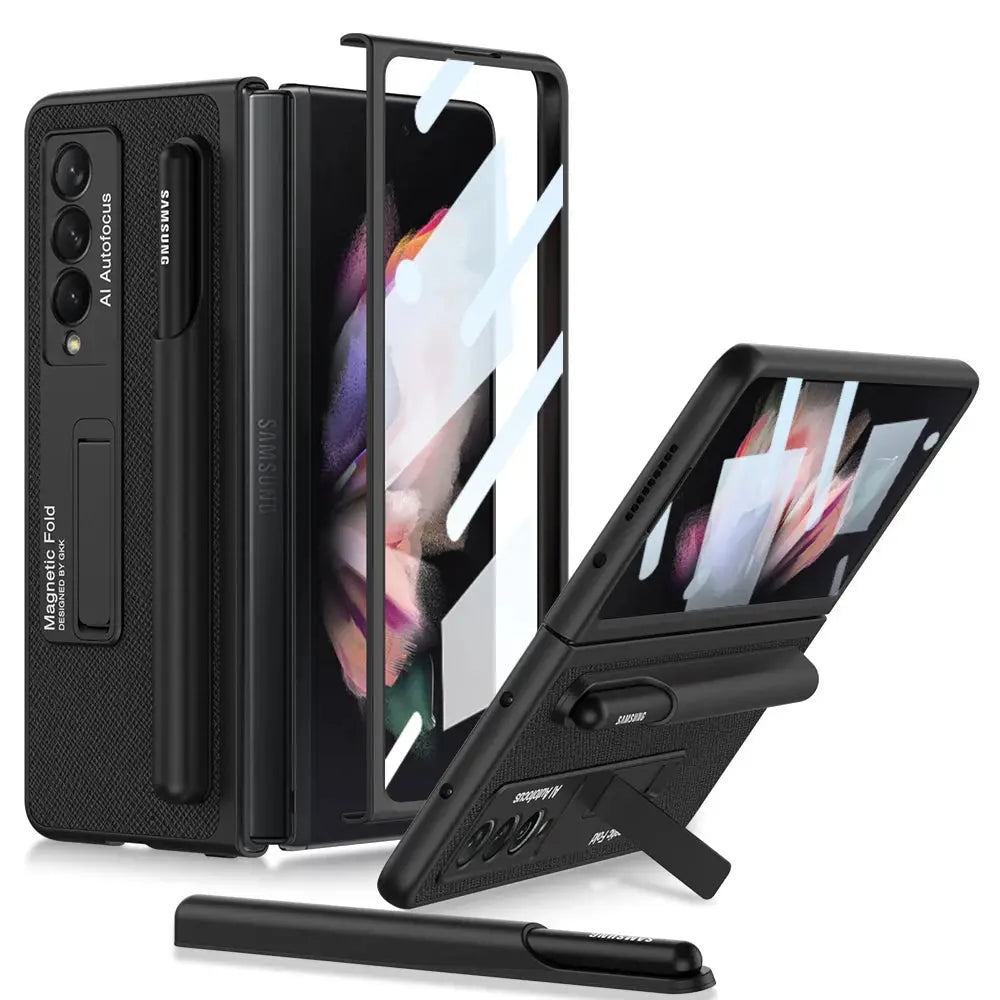 Funda con bisagras magnéticas para Samsung Galaxy Z Fold 3 4, - La zona Apple