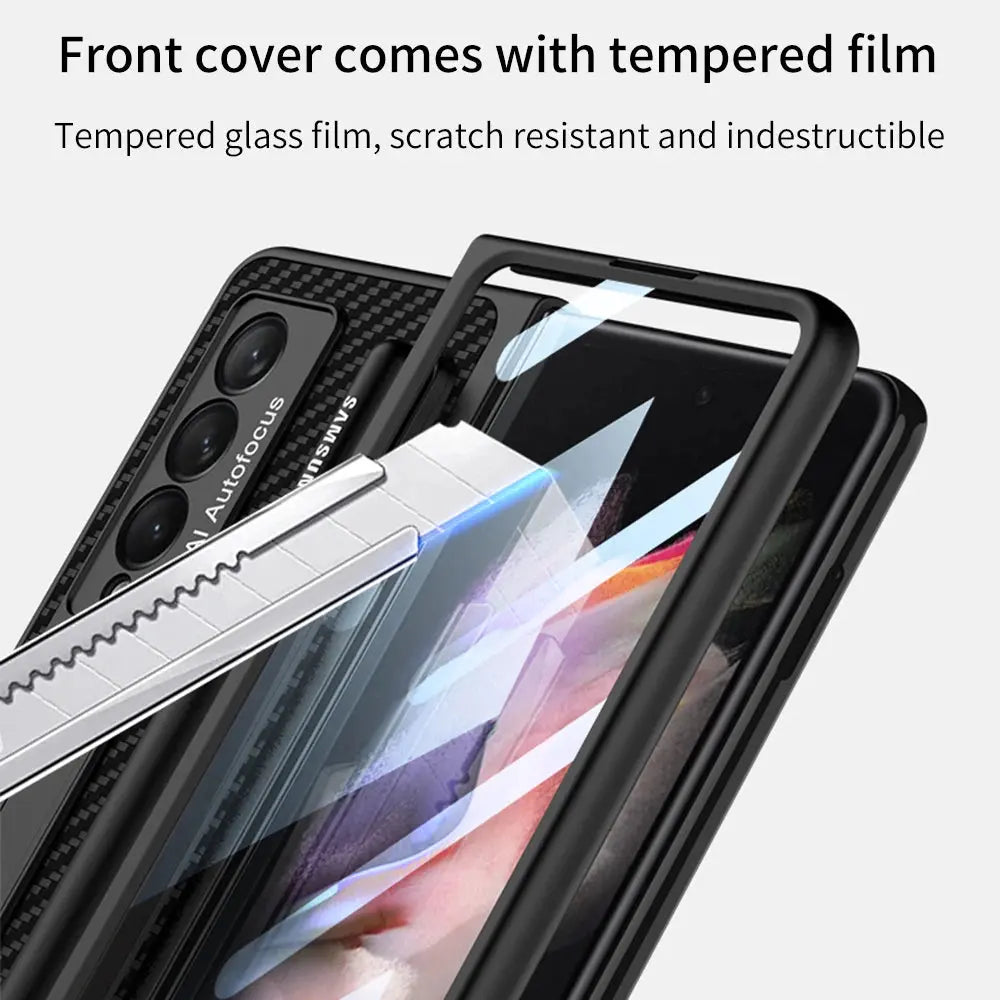 Funda con bisagras magnéticas para Samsung Galaxy Z Fold 3 4, - La zona Apple