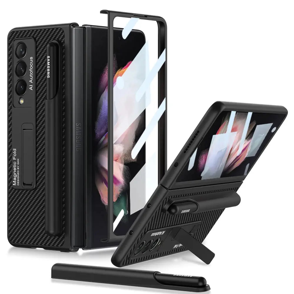 Funda con bisagras magnéticas para Samsung Galaxy Z Fold 3 4, - La zona Apple
