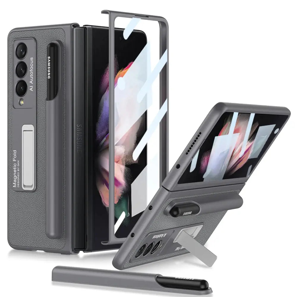 Funda con bisagras magnéticas para Samsung Galaxy Z Fold 3 4, - La zona Apple