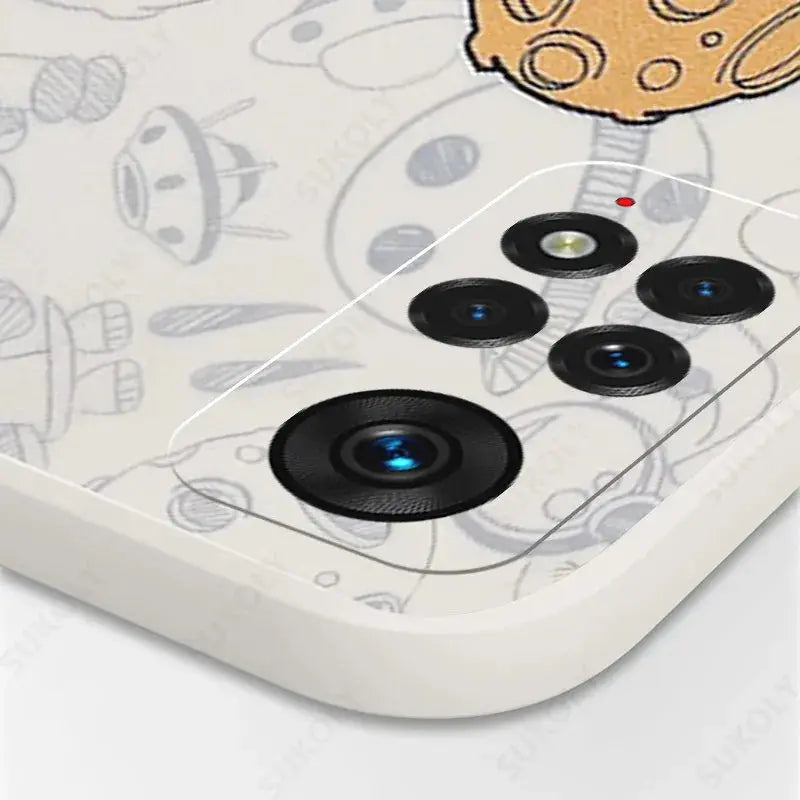 Funda con cordón de astronauta para Xiaomi Redmi Note 10, 9, 8 Pro, 9s, 11s, 11E, 12, Mi 11 Lite, 5G, NE, 11T, Poco X3, X5 Pro, funda con correa de mano - La zona Apple