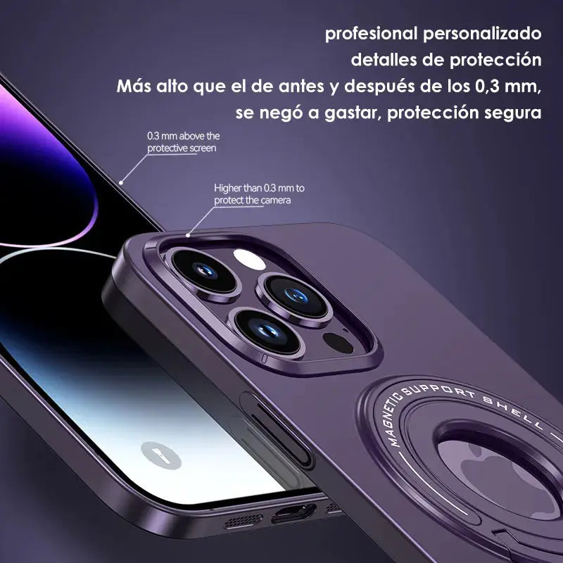 Funda Magsfe para iPhone, con soporte de anillo 15, 14, 13, 12 La zona Apple