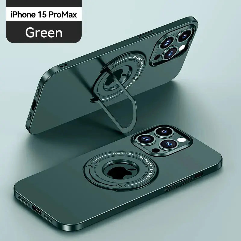 Funda Magsfe para iPhone, con soporte de anillo 15, 14, 13, 12 La zona Apple