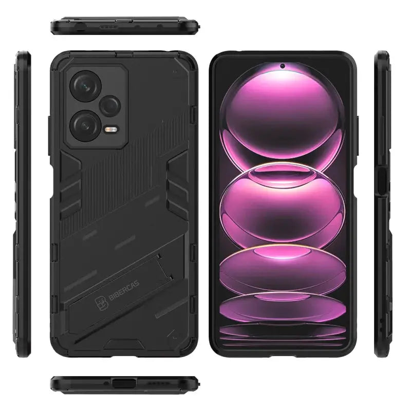 Funda con Soporte Magnético para Móvil Xiaomi Redmi Note 12 Pro 5G: Elegancia y Funcionalidad en un Diseño Innovador - La zona Apple