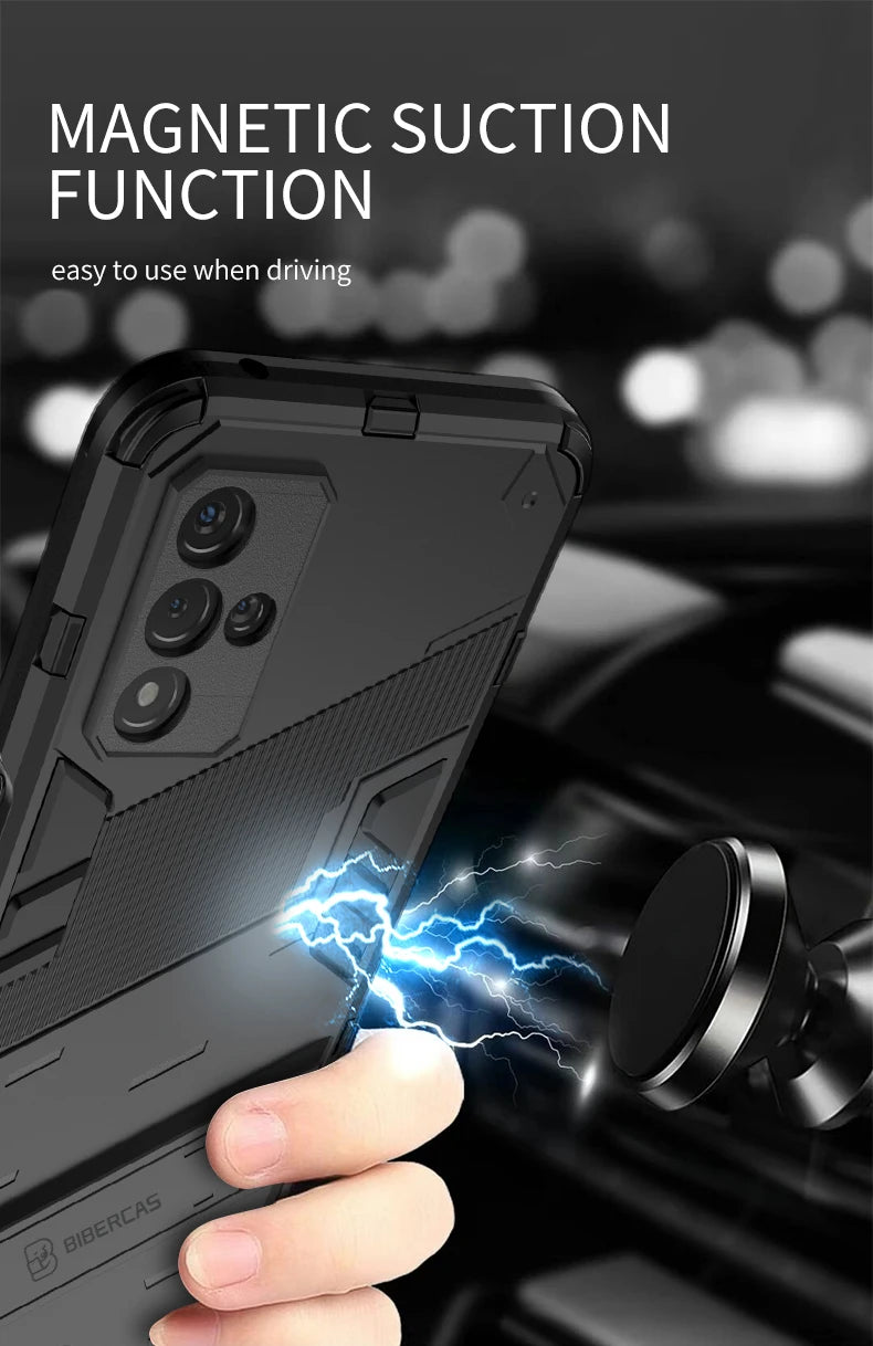 Funda con Soporte Magnético para Móvil Xiaomi Redmi Note 12 Pro 5G: Elegancia y Funcionalidad en un Diseño Innovador - La zona Apple