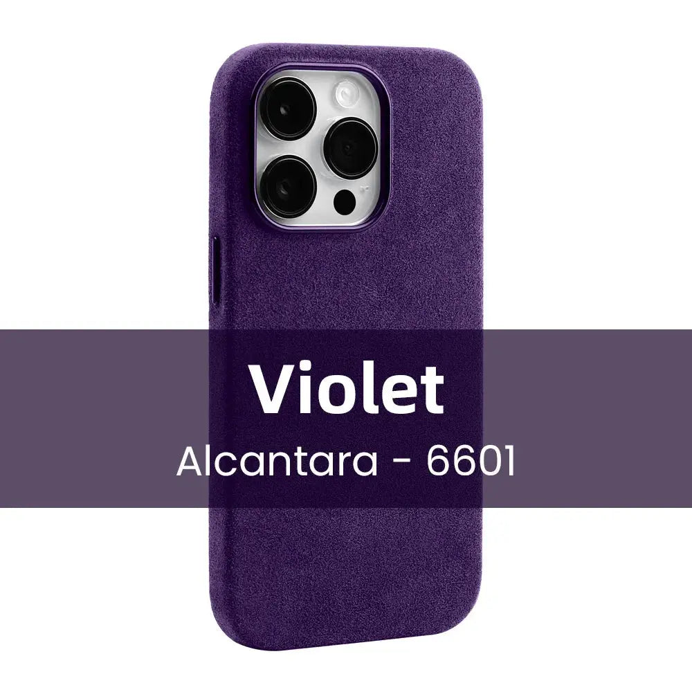 Funda de ALCANTARA magnética para iPhone 15 Pro Max 14 13 12 mini - La zona Apple