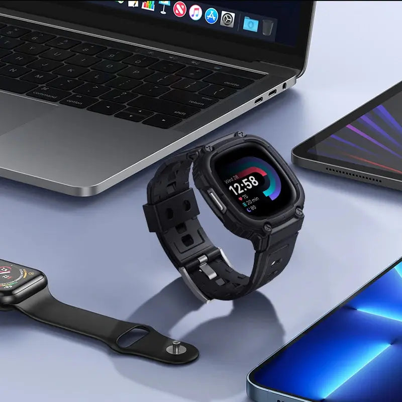 Funda de TPU para reloj Fitbit Versa 3, 4, Sense 2 - La zona Apple