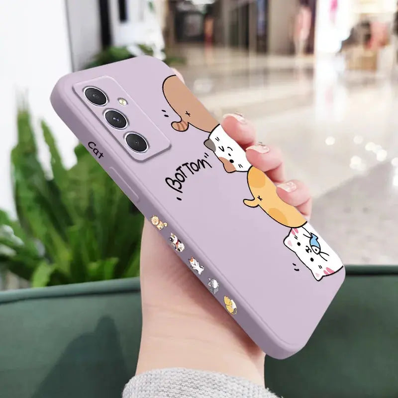 Funda d gatos para Samsung, A54, A34, A24, A14, A04, A04S, A04E, A73, A53, A33, A23, A13, A03, A72, A52, A52S, A32, A22, A12, A71, A51, 4G, 5G - La zona Apple