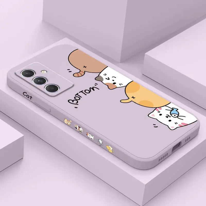 Funda d gatos para Samsung, A54, A34, A24, A14, A04, A04S, A04E, A73, A53, A33, A23, A13, A03, A72, A52, A52S, A32, A22, A12, A71, A51, 4G, 5G - La zona Apple